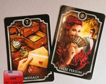 Fin De Siècle Kipper Oracle Cards | Victorian Fortune Telling | 39 Cartomancy Card Deck