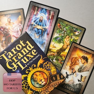 Tarot Cards Grand Luxe | Rider Waite | 78 Card Deck for Intuitive Readings | Divination Tools