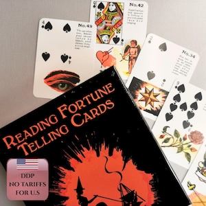 Adivinación de brujas gitanas / Cartas de oráculo + Guía / Baraja de 55 cartas para adivinación y comprensión espiritual