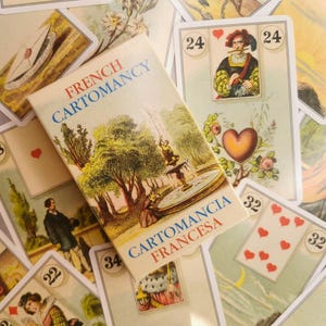 Lenormand Cards | French Cartomancy | Oracle Cards | | Intuitive Fortune Telling Deck Beginners and Professionals, Gift for Tarot Readers