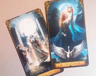 Druidic Tarot Cards | Celtic Divination | 78 Card Deck | Spiritual Growth