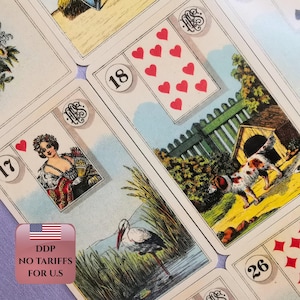 Grand Tableau Lenormand Cards | Fortune Telling | Oracle | 36 Card Deck