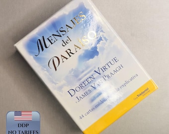 Oracle Cards Messages From Heaven in Spanish | Divination Tools | 44 Medium Card Deck