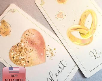 Azra's Golden Lenormand Cards | 36 Card Deck | Divination | Fortune Telling