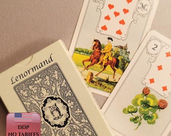 Blue Owl Lenormand Cards | 36 Card Deck | Fortune Telling | Oracle | Divination