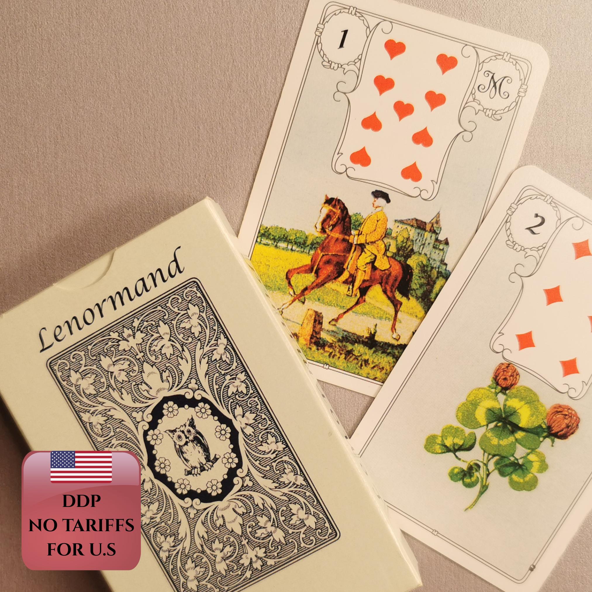 Blue Owl Lenormand Cards | 36 Card Deck | Fortune Telling | Oracle