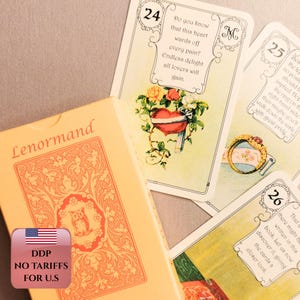 Red Owl Lenormand Cards | Fortune Telling Deck | Cartomancy | Oracle
