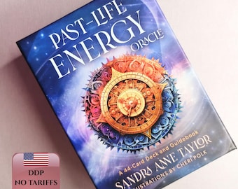Past-Life Energy Oracle Cards | Karmic Healing | 44-Card Deck | Spiritual Growth | Divination