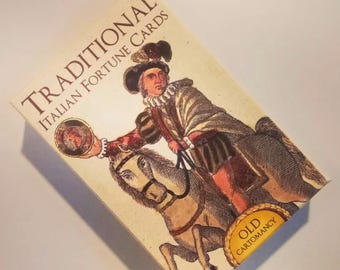 Cartomancy Traditional Italian Fortune Playing Cards | Vintage Tarot Deck | Divination