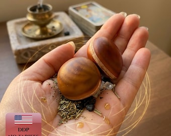 Spiritual Protection | Natural Mucuna Ox Eye Seed Amulet | Against Evil Eye, Negative Energy Talisman
