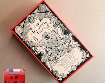 Hermetic Tarot Cards | Golden Dawn Kabbalistic Divination | 78 Occult Card Deck