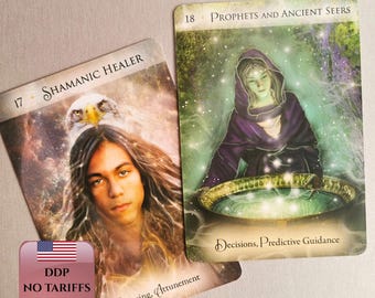 Energy & Spirit Oracle Cards | 44 Card Deck and Guidebook | Spiritual Growth | Divination