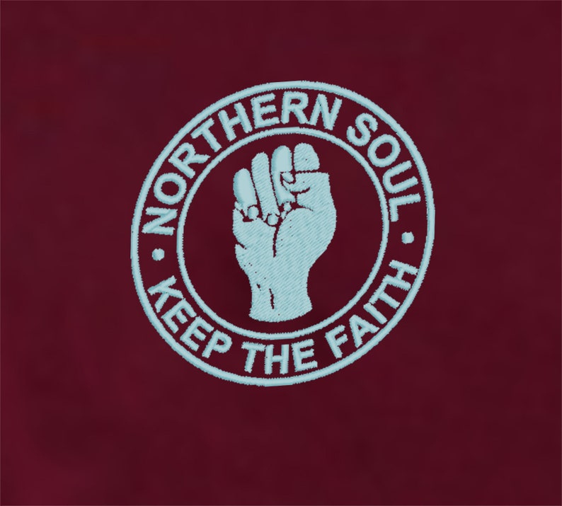 Men's Northern Soul Shirt, Twin Tip Polo With Embroidered Logo, Retro