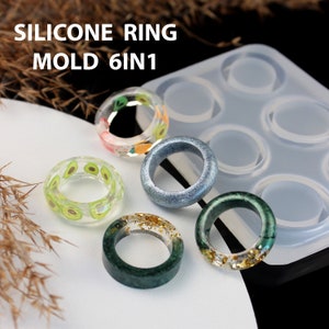 Silicone Ring Mold for Resin Jewelry Cliff Style Ring Mold Resin