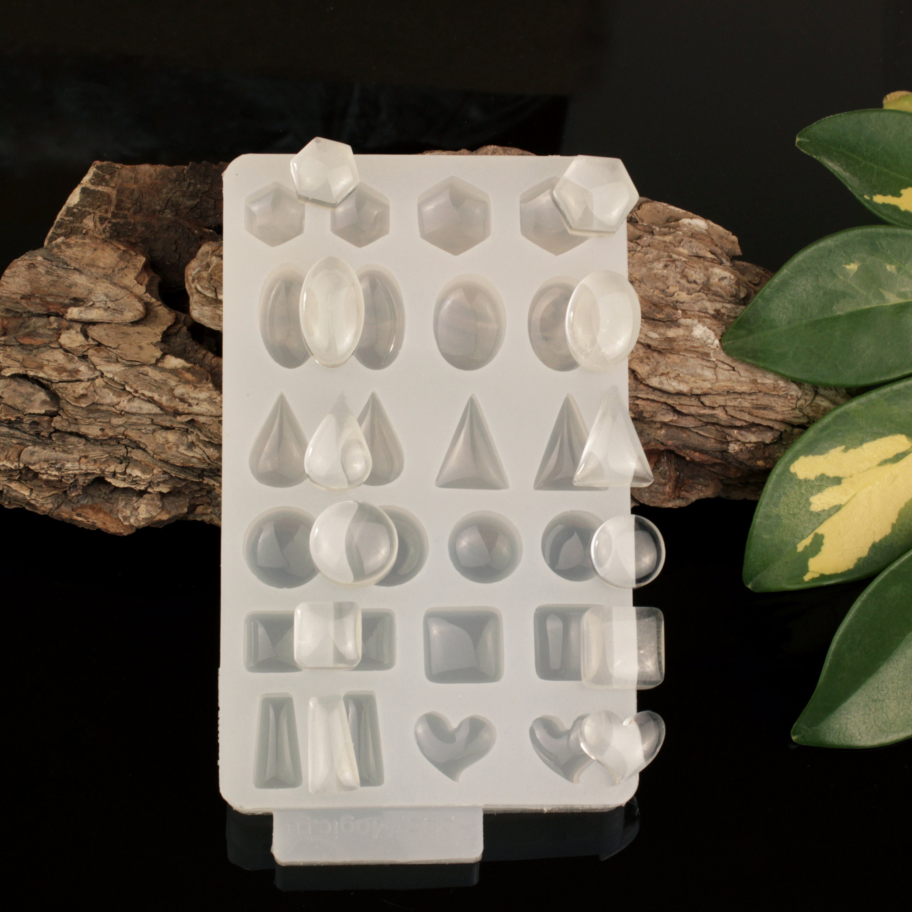 Mini Jewelry Mold Set 24 Shapes | Silicone Resin Mold for Earrings ...