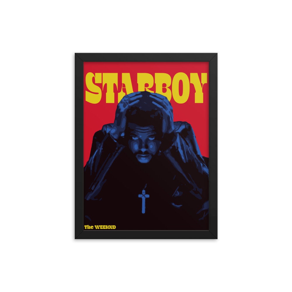 Discover The Weeknd Starboy Digital Poster| Decorative Wall Art | Music Poster