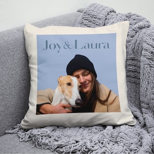 Coussin personnalisé lapin, coussin chien ou chat, C738A, coussin