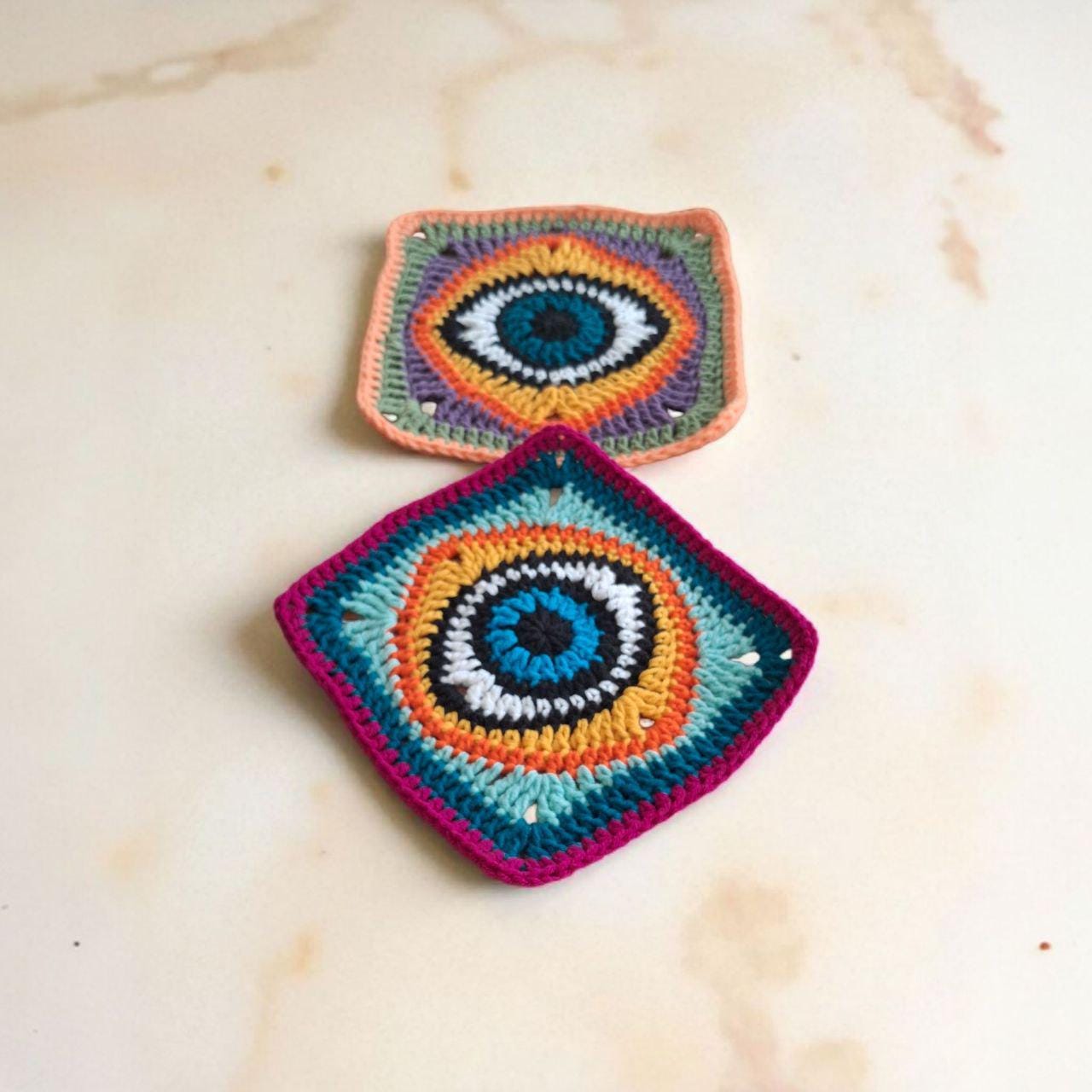 Evil Eye Crochet Motif Pattern
