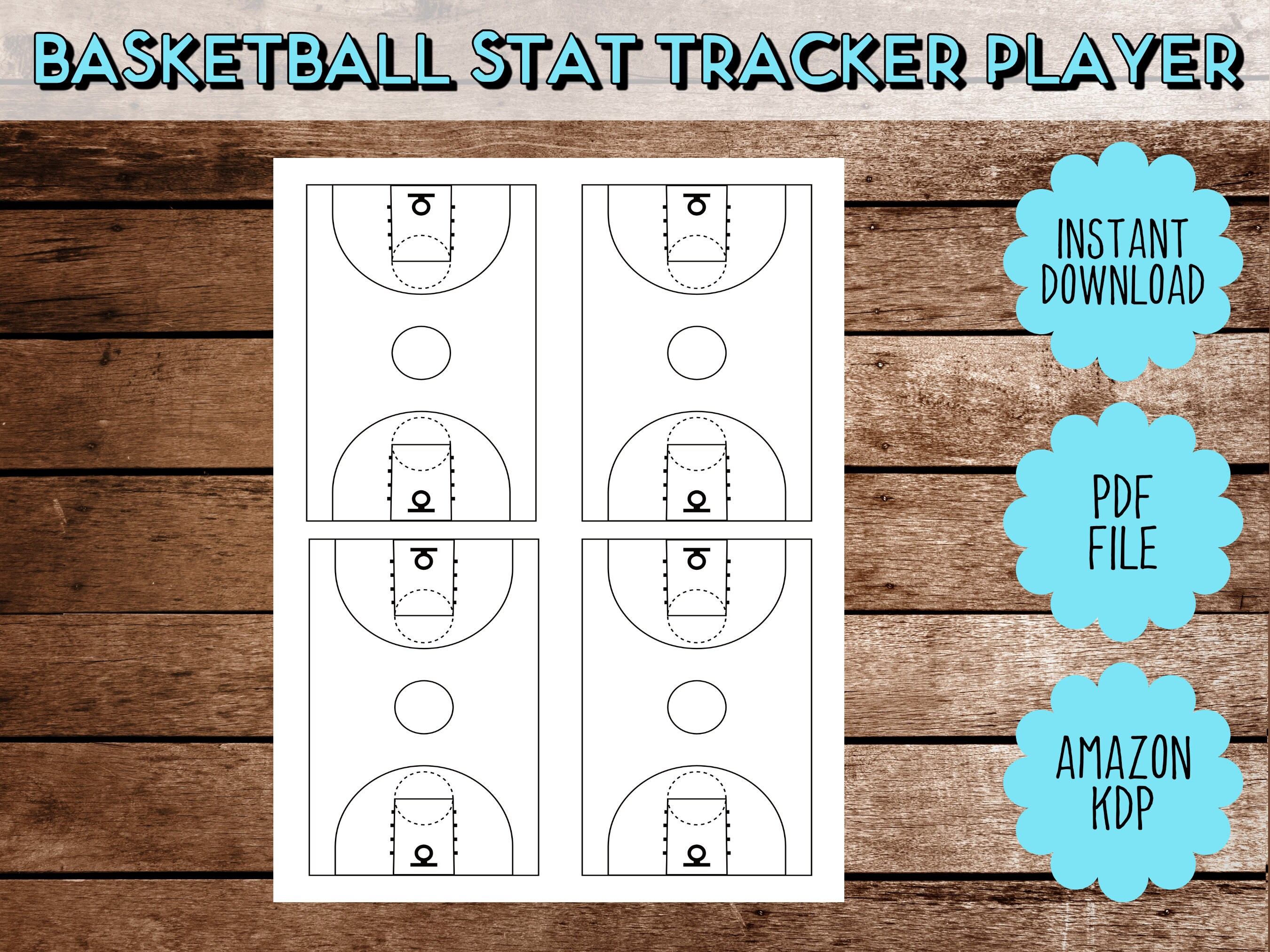 Basketball Score Sheet Basketball Stat Tracker Player Score Card