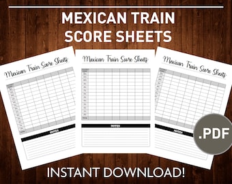Yellow Mountain Imports Carnet de Score pour Dominos Train Mexicain