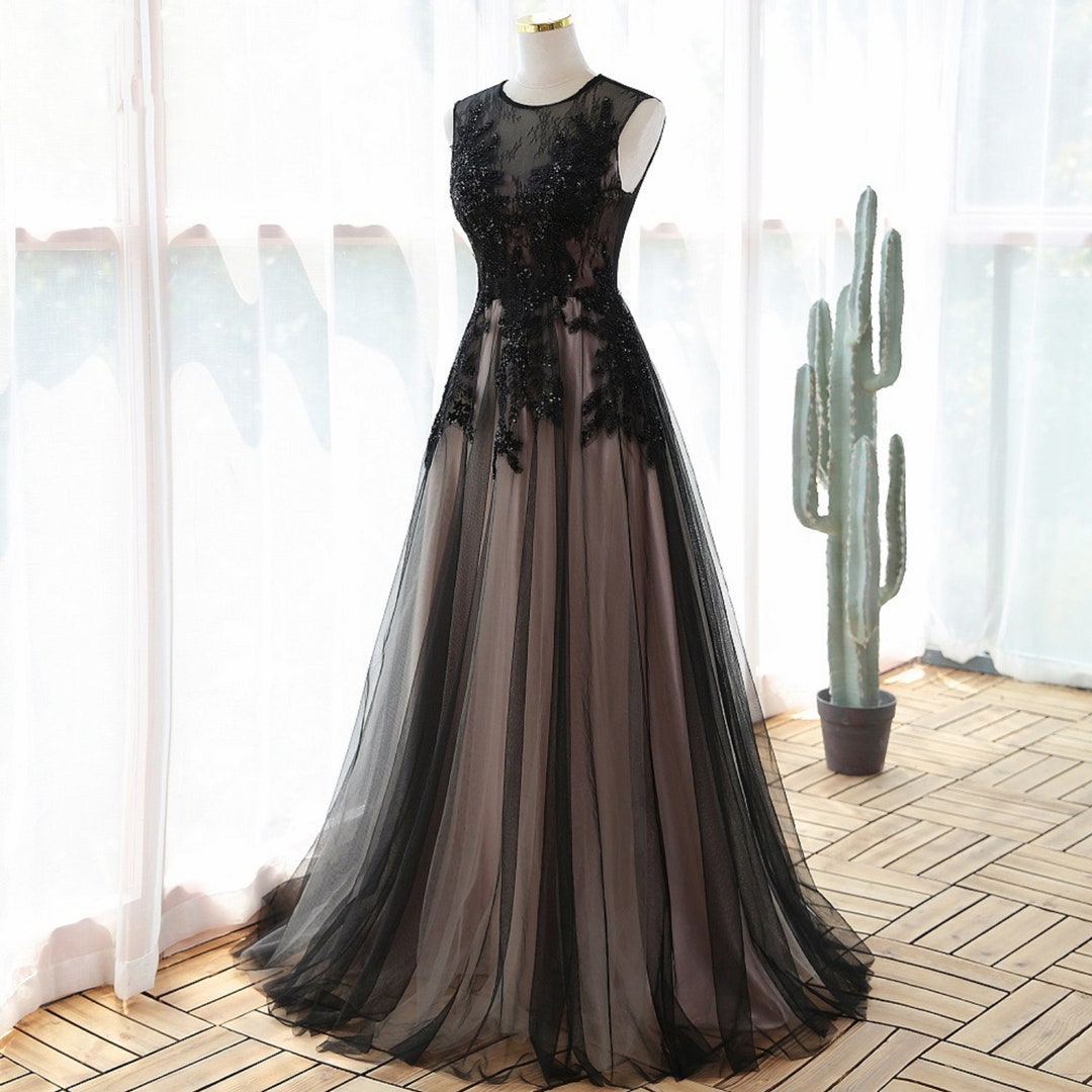 Elegant Gray Color Appliques Style Evening Dress Prom Dresses Evening ...
