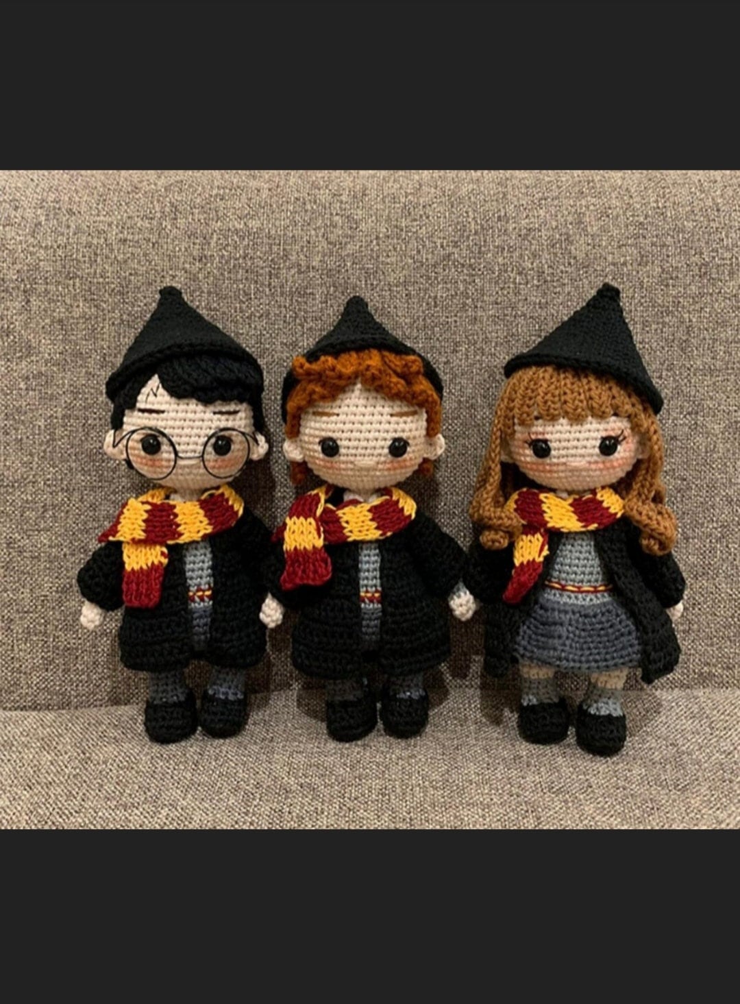 ハリー・ポッターのかぎ針編みぬいぐるみ：手作りあみぐるみマスコット