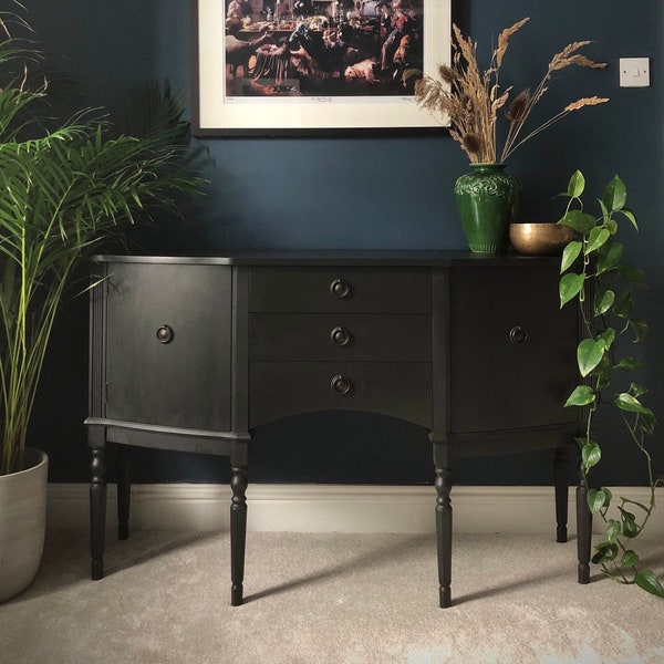 SOLD! Beautiful Soft Black Sideboard - With Storage