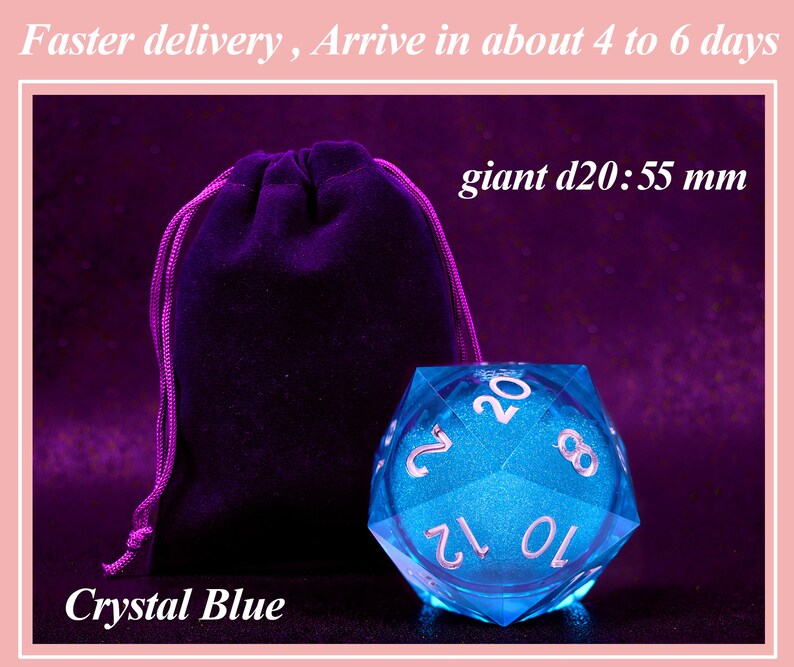 Giant Liquid Core D20 Dice for Dnd Gifts Galaxy Dnd Dice Set Etsy