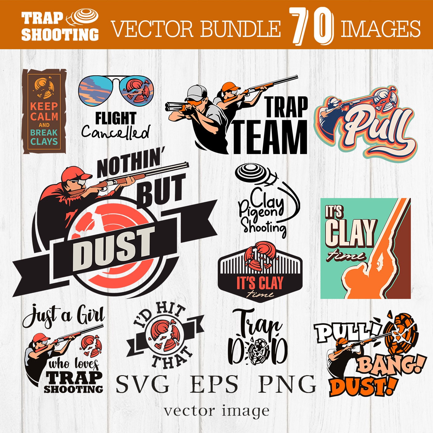Trap Shooting Svg Pull Svg Trapshooting Bundle Clay Quote Etsy Australia