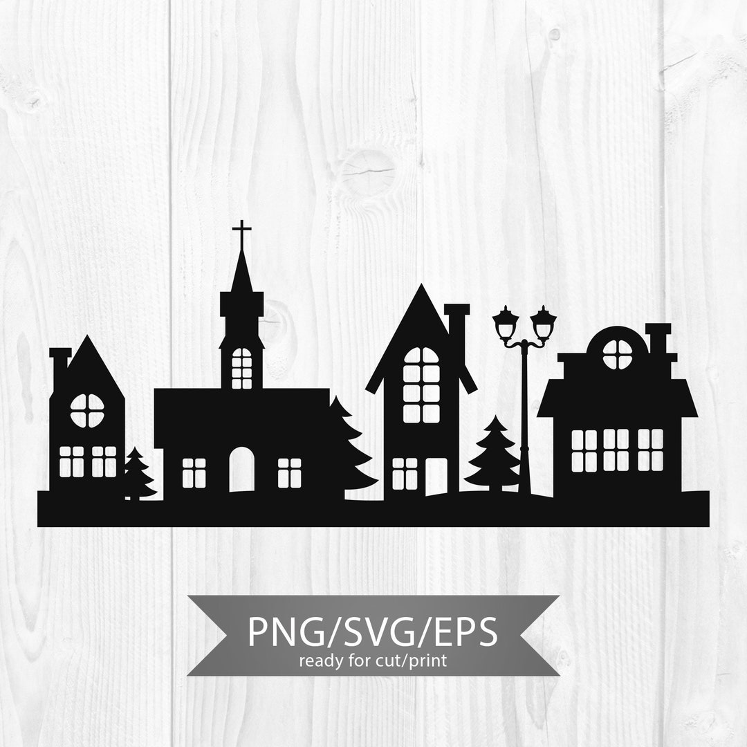 Christmas Country Svg, Christmas Town Svg, Christmas Village Svg