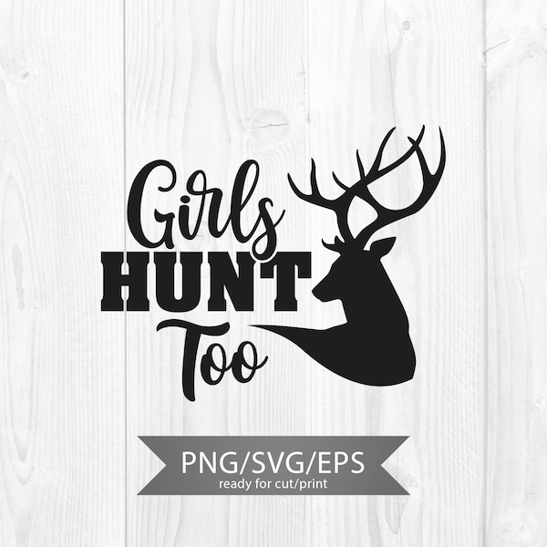 Hunting Girl Svg Etsy