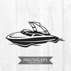 Speed Boat Bundle SVG, Speed Boat Png, Motor Boat SVG, Yacht Svg ...