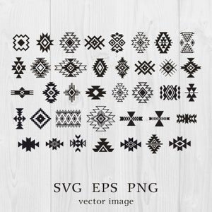 Southwestern inspired seamless pattern svg png dxf eps jpeg