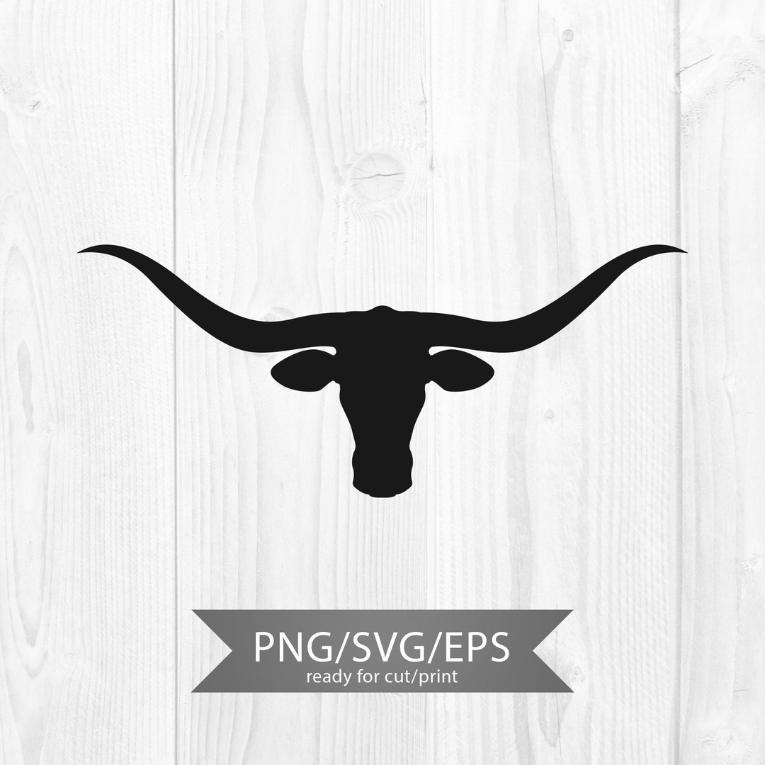 Texas Longhorn Svg Longhorn Cow Svg Cricut File - Etsy