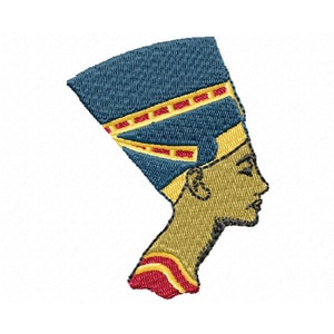 Nefertiti Egyptian Queen Digital Embroidery Design
