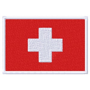 Flag of Switzerland Digital Embroidery Design