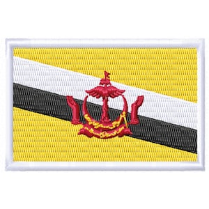 Flag of Brunei Digital Embroidery Design