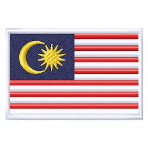 Flag of Malaysia Digital Embroidery Design