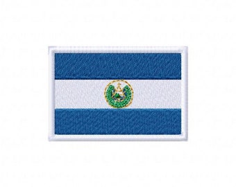 Flag of El Salvador Digital Embroidery Design