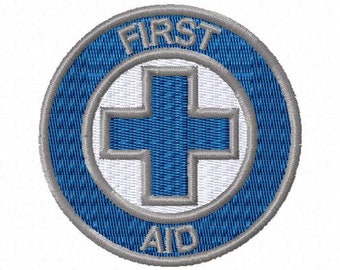 FIRST AID Patch Digital Embroidery Design