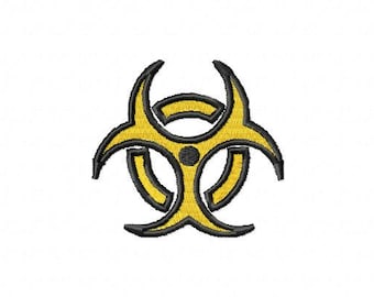 Biohazard Symbol Digital Embroidery Design