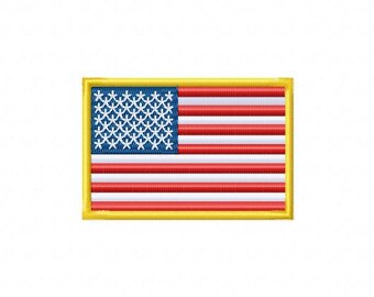 Flag of United States of America Digital Embroidery Design