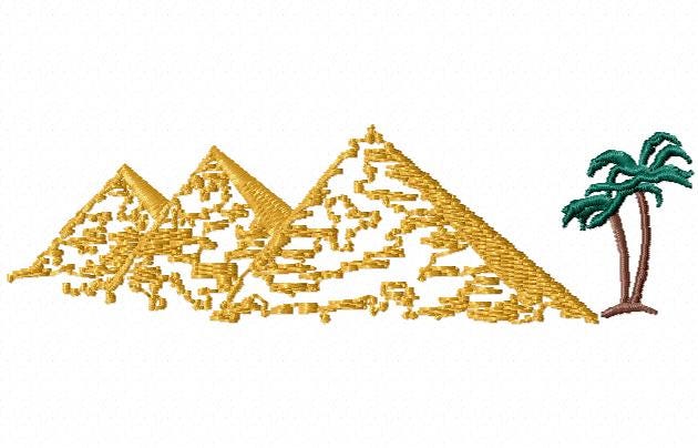 Egyptian Giza Pyramids Embroidery Design (digital Download) - Etsy