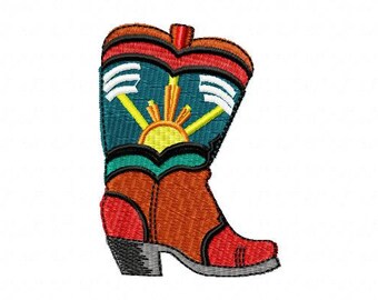 Southwestern Boot Digital Embroidery Design