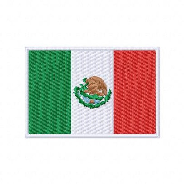 Flag of Mexico Digital Embroidery Design