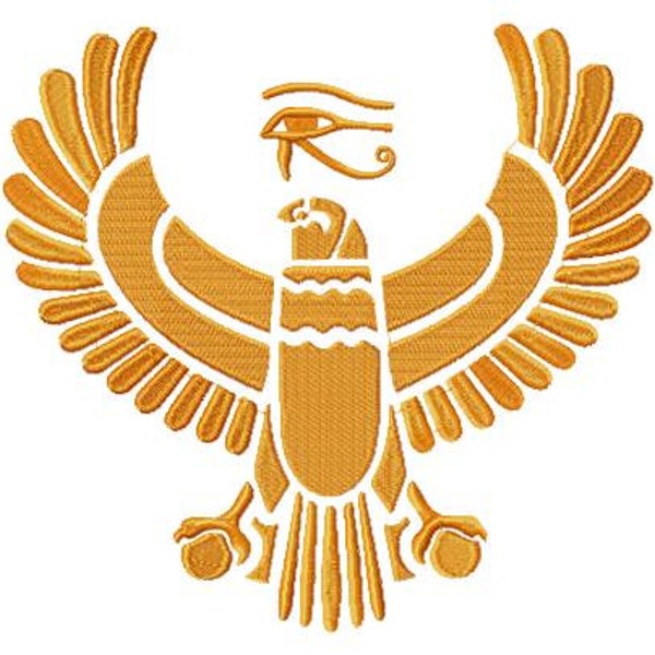 God Horus Falcon Digital Embroidery Design