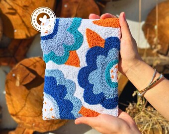 Kindle case, Blue embroidery New paperwhite Colorsoft cover, Kindle Oasis sleeve, Kobo Libra sleeve, E reader cases, kindle accessories gift