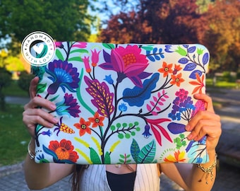 Floral Laptop sleeve, Macbook iPad Pro 11" 13 15'' inc case, Custom Flowers iPad cover, Surface Dell 15 17'' laptop case, Best friend gift
