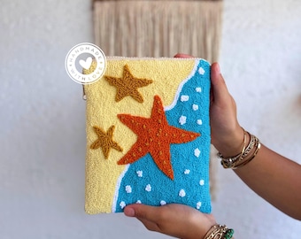 starfish kindle case, new Kindle paperwhite 11th cover, Kindle e reader sleeve, Fabric book sleeve, New Year's gift, kindle accessories