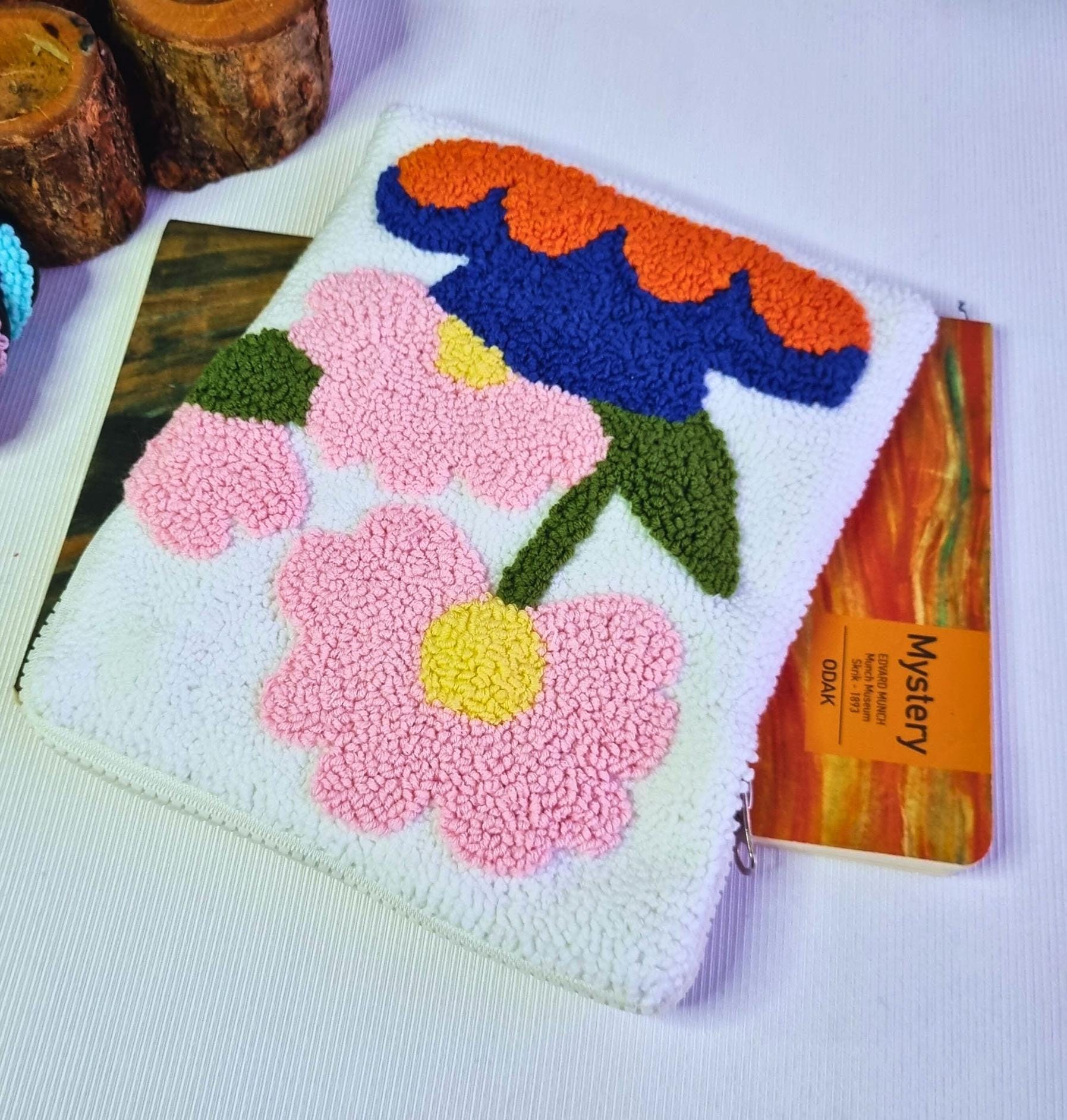 Pink Flower Book Covers - Flower Kindle Paperwhite Case - Embroidered ...
